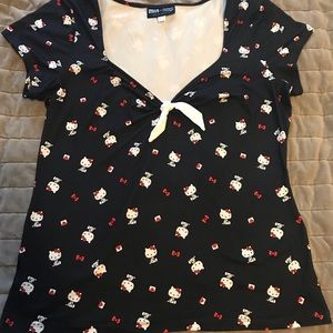 Hello Kitty Black Top